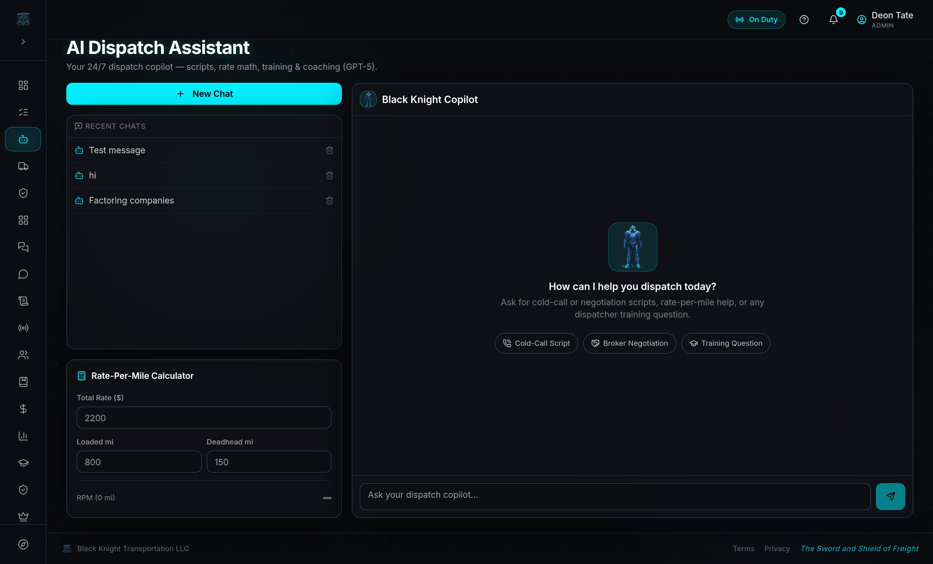 AI Dispatch Assistant